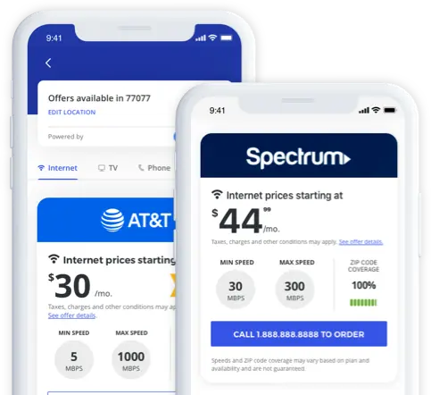 Set up or switch TV, Internet & utilities image