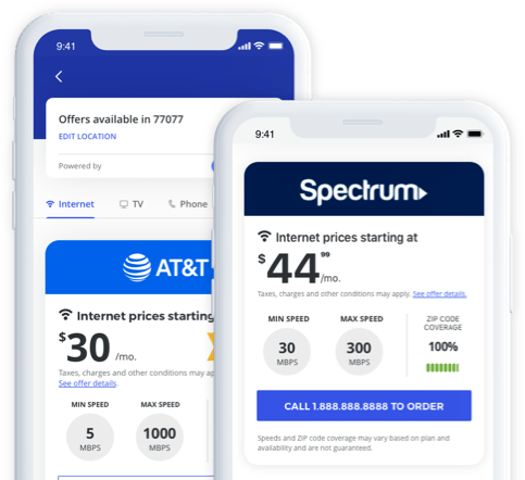 Set up or switch TV, Internet & utilities image