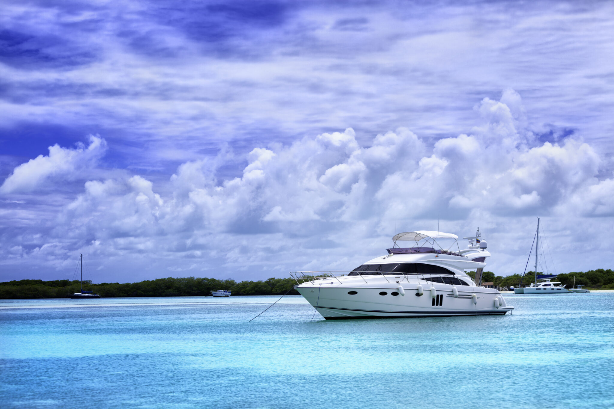 tropical island paradise yacht owner