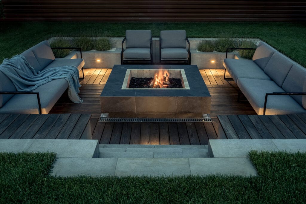 living room fire pit