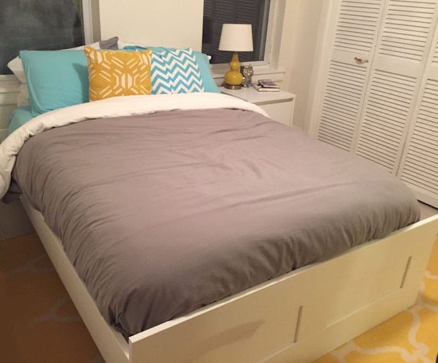 allswell king mattress and ikea frame