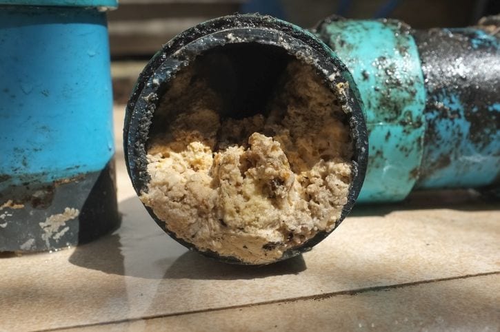 Clogged Main Sewer Lines