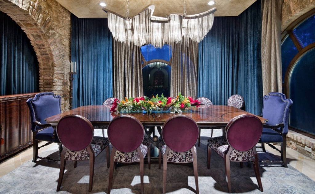 jewel tone dining room