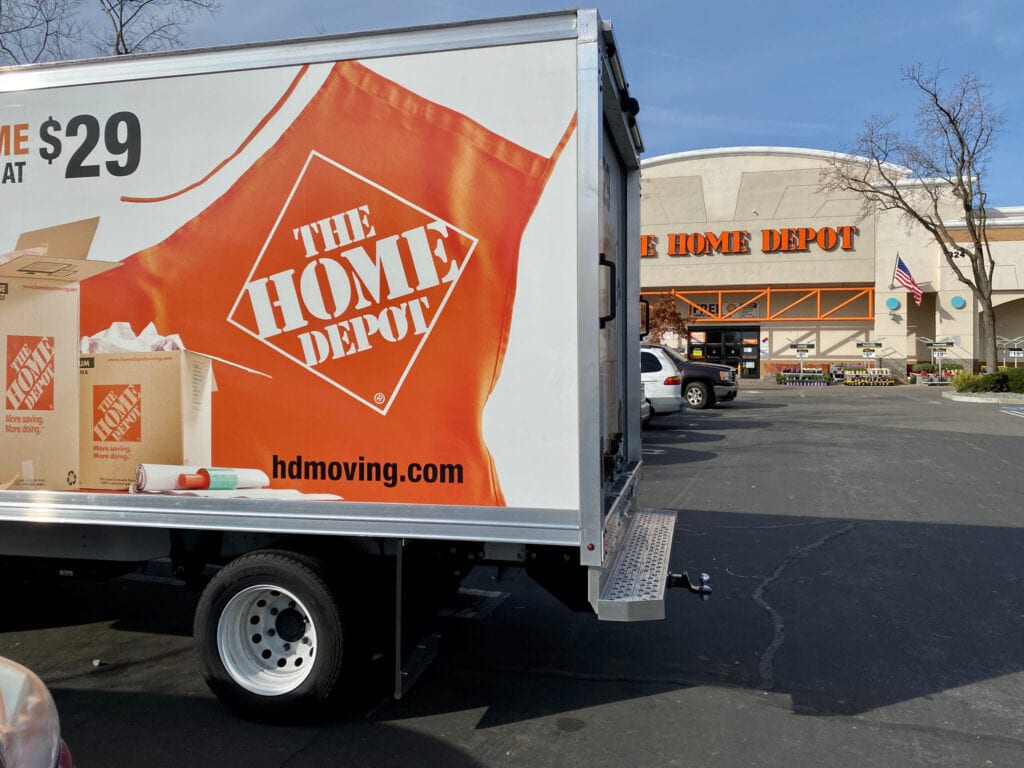 home depot truck rental