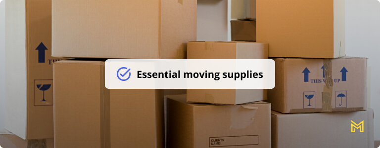 Moving supplies: Product name